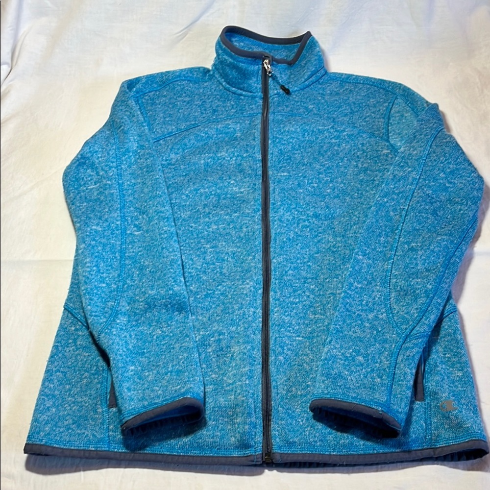 Champion Blue Light Fleece Jacket with Full-Length Zipper